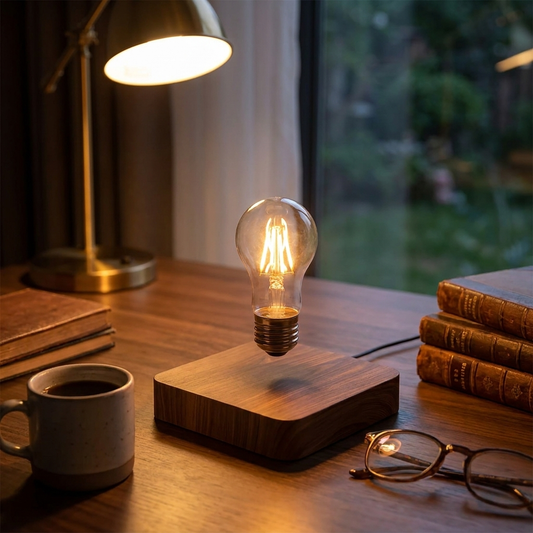 Magnetic Levitation Floating LED Bulb Lamp lifestyle