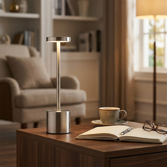 Rechargeable Metal Touch Table Lamp lifestyle