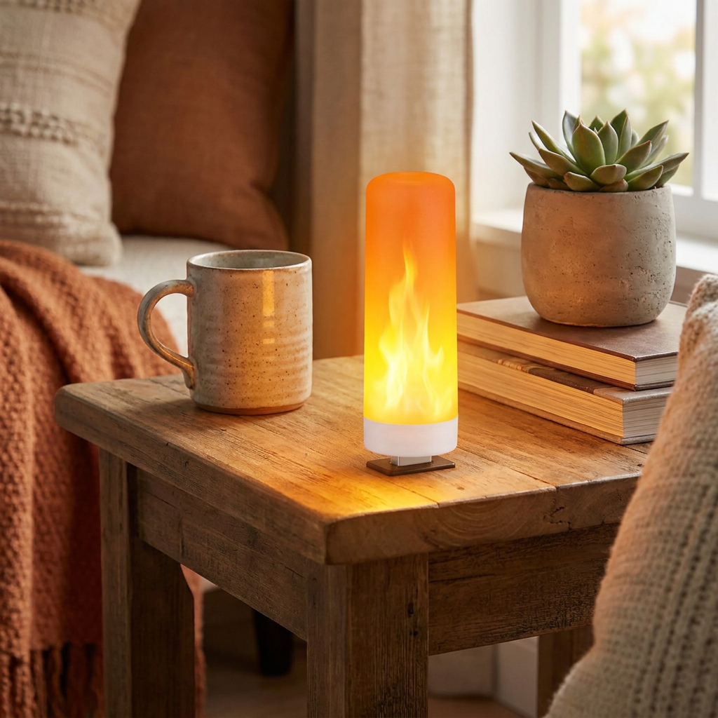 Dynamic LED Flame Effect Light lifestyle