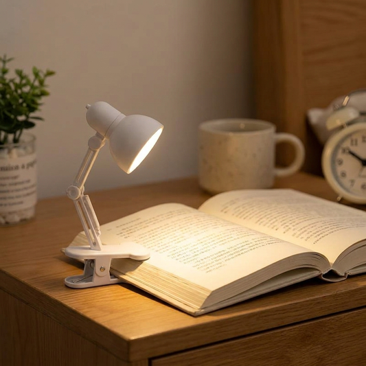 Portable LED Clip-On Book Light lifestyle