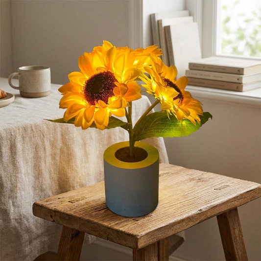 Rechargeable Sunflower LED Table Lamp lifestyle