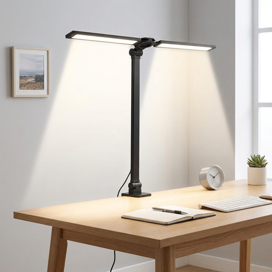 Modern Dual Arm LED Desk Lamp lifestyle