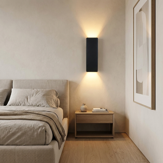 Modern Aluminum Wall Light Bedrooms Hallways lifestyle