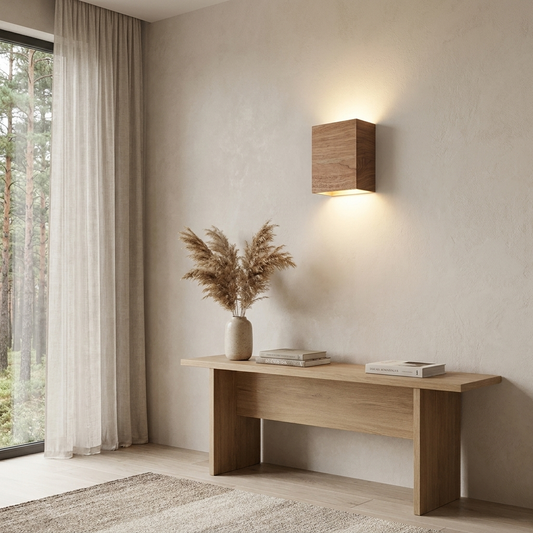 Nordic Walnut Wall Sconce