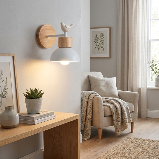 Nordic Wooden LED Wall Sconce
