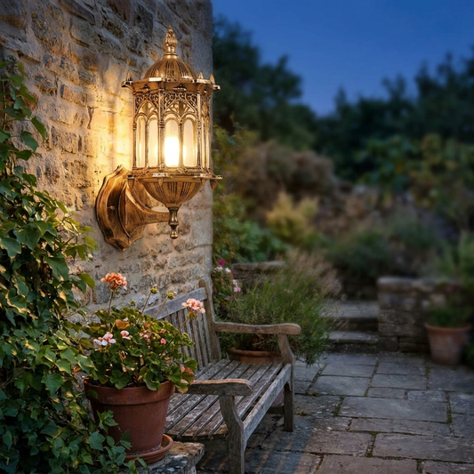 Vintage Industrial Outdoor Wall Sconce for Garden Patio and Residential Entrances