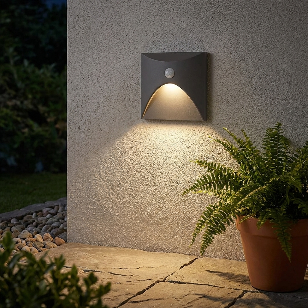 Modern LED Wall Step Light with Motion Sensor for Stairways and Corridors