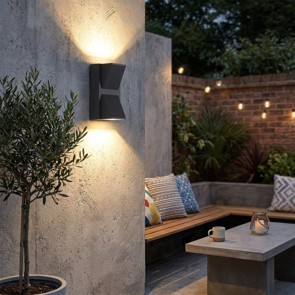 Modern Waterproof LED Wall Light for Outdoor Garden and Patio Spaces
