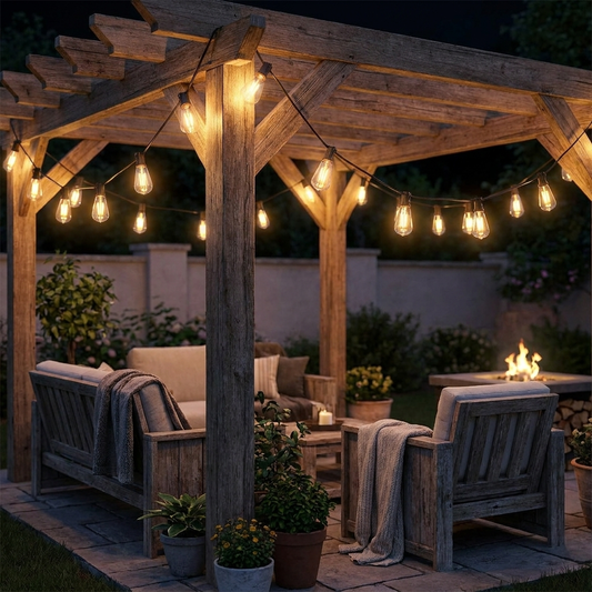 Shatterproof LED String Lights for Outdoor Patios and Garden Decor