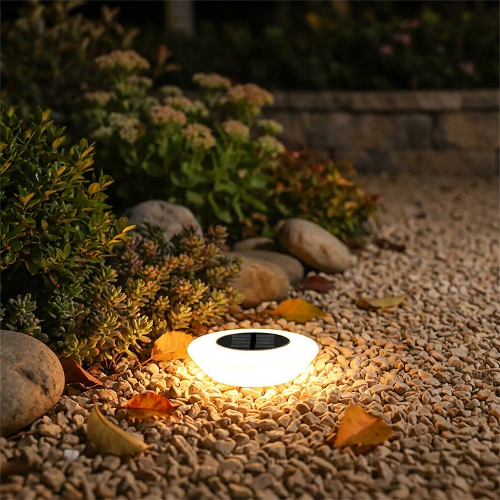Solar LED Ground Lights for Outdoor Landscape and Garden Path Lighting