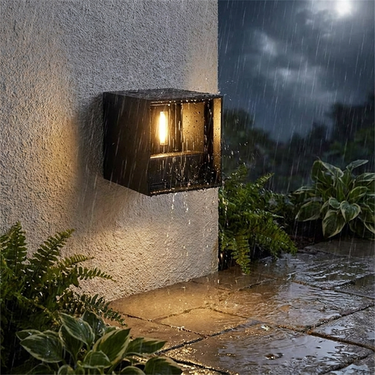 Modern LED Outdoor Wall Sconce for Porch and Garden Illumination