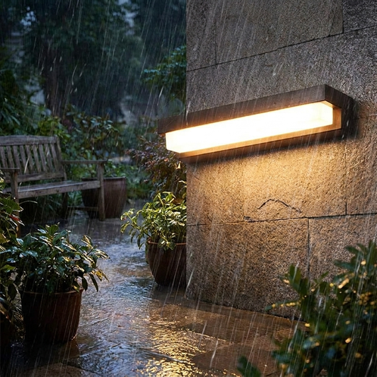 Modern Solar LED Wall Light for Outdoor Villa and Garden Decor