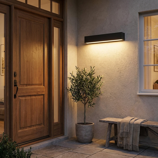 Modern LED Outdoor Wall Sconce for Porch and Patio Exterior Lighting