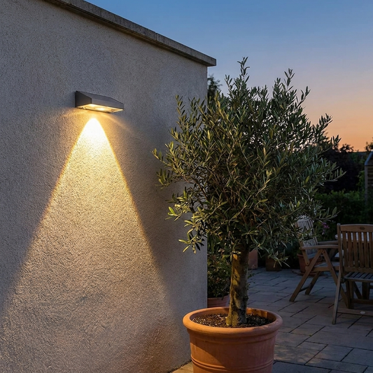 Solar LED Landscape Wall Light for Garden Pathways and Outdoor Decks