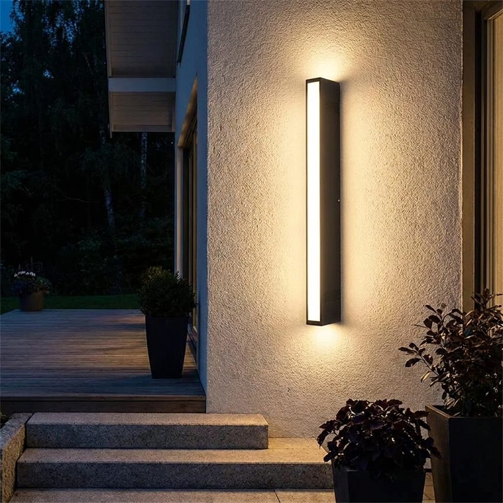 Modern Waterproof LED Wall Sconce for Indoor and Outdoor Living Spaces