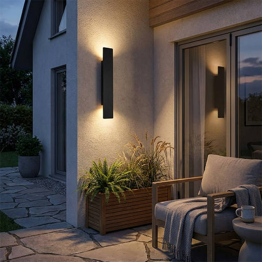 Modern LED Outdoor Wall Light for Architectural Home and Patio Lighting