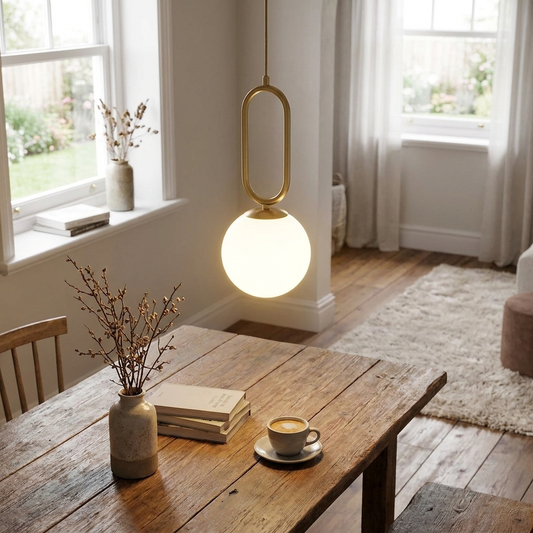 Modern Nordic Glass Globe Pendant Light