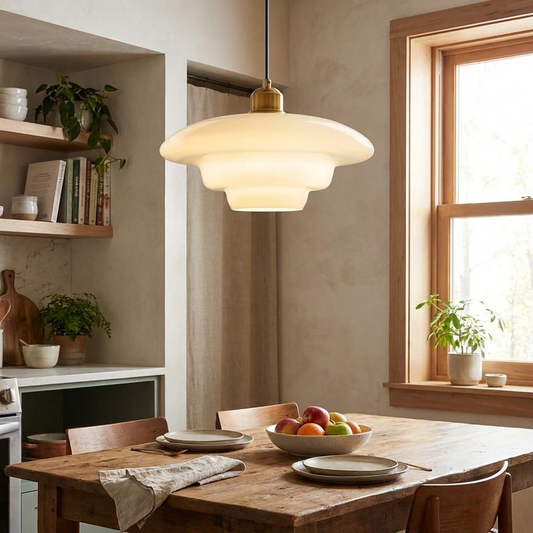Nordic Glass Pendant Light for Modern Studios and Coffee Bars