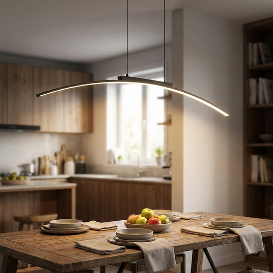 Modern Arc LED Pendant Light for Kitchen Islands and Dining Rooms