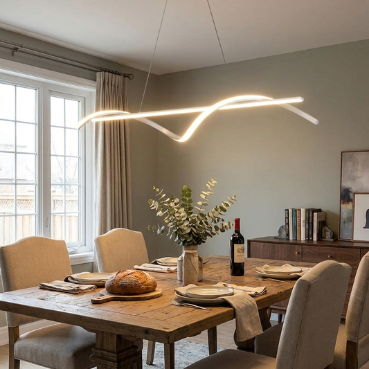 Minimalist LED Pendant Light for Modern Dining Rooms and Kitchens
