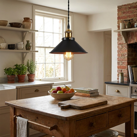 Vintage Industrial Pendant Light for Loft Living Rooms and Dining Spaces