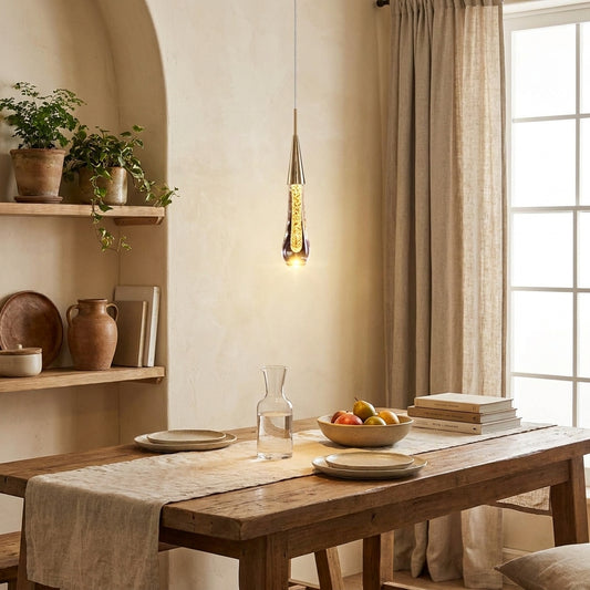 Modern Crystal Pendant Light for Elegant Dining and Living Spaces