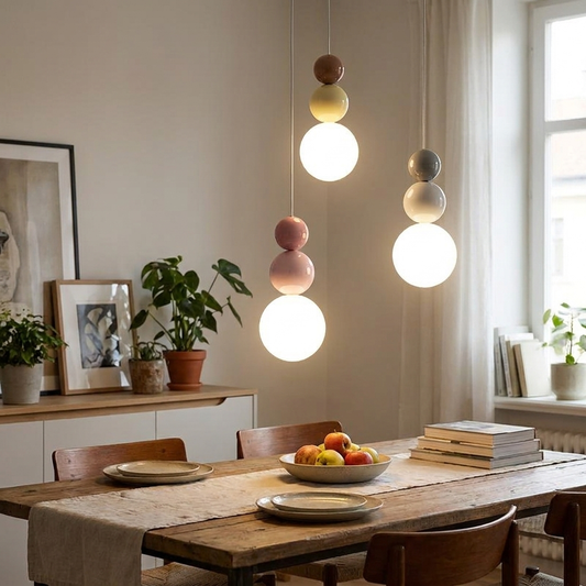 Nordic Cream Pendant Light for Modern Bedroom and Living Room Decor