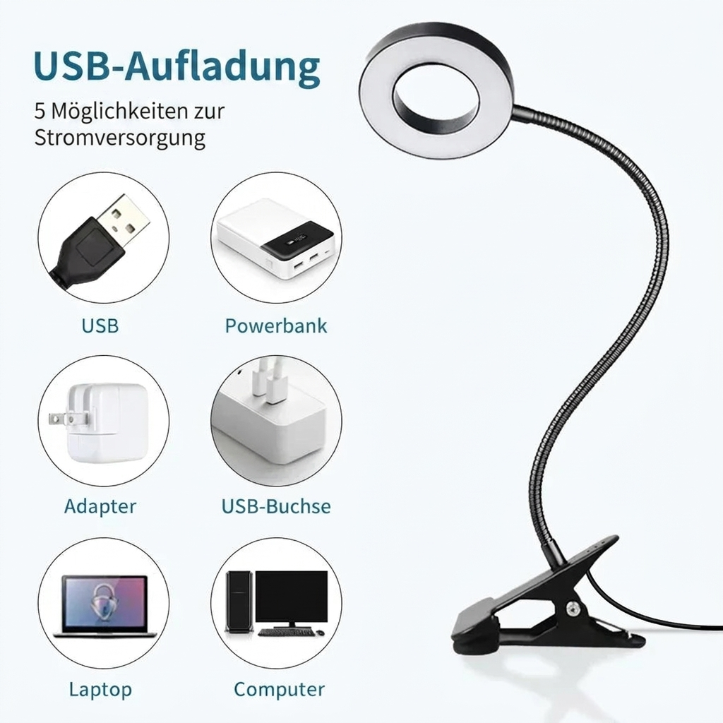 LED Klemm-Schreibtischlampe - Produktdetails (DE)