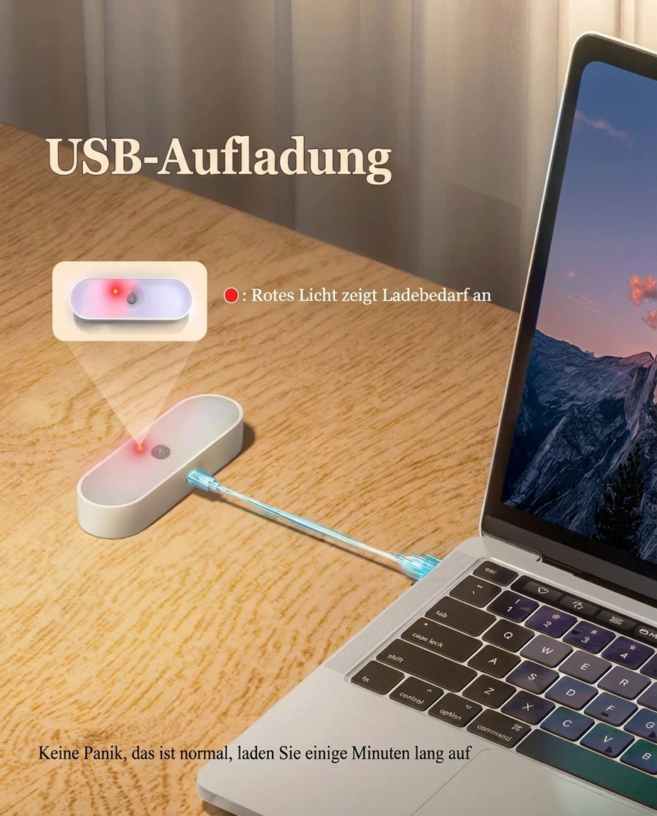 Kabellose LED Bewegungsmelder Wandleuchte - Produktdetails (DE)