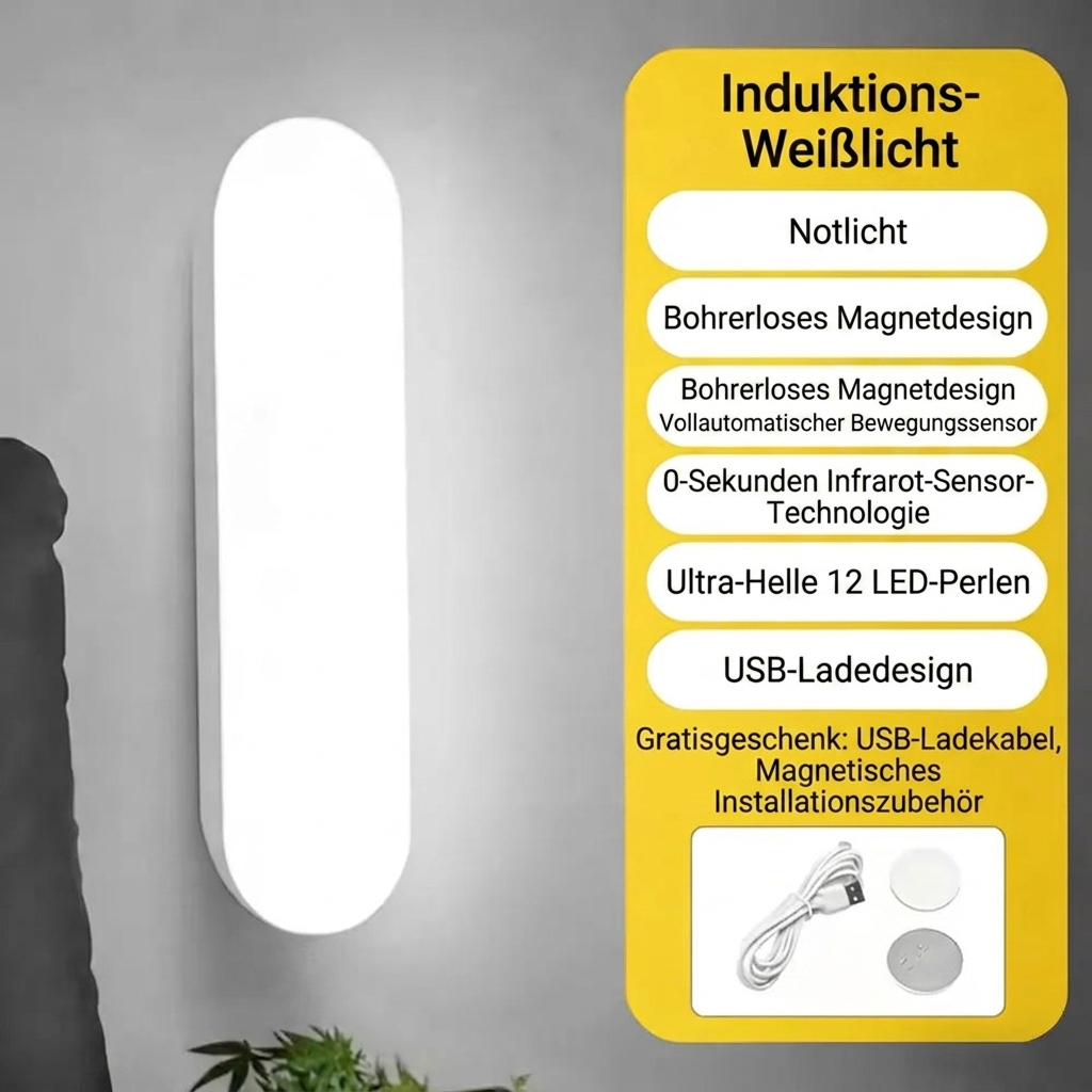 Kabellose LED Bewegungsmelder Wandleuchte - Produktdetails (DE)
