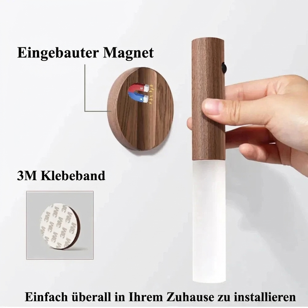 Magnetisches Holz LED Nachtlicht - Produktdetails (DE)
