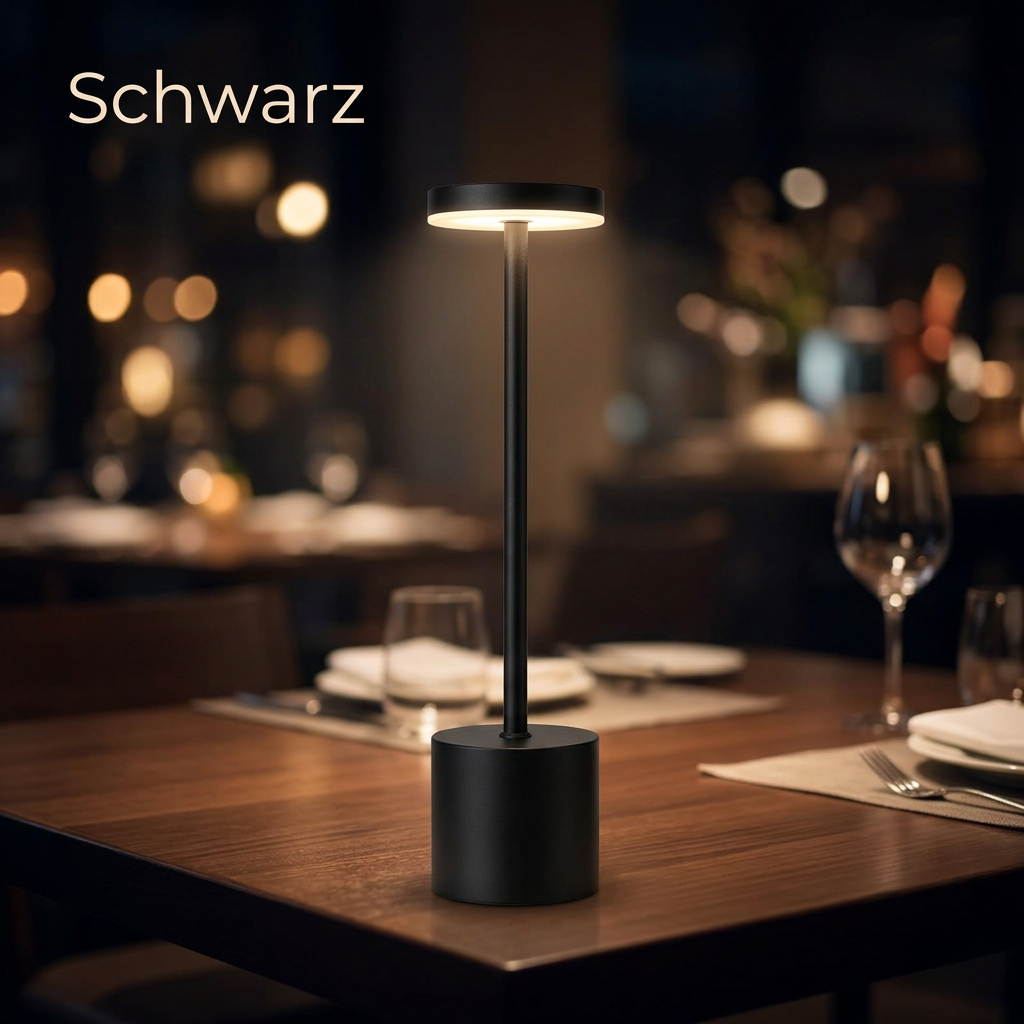 Akku-Tischlampe Variante Schwarz - Lifestyle