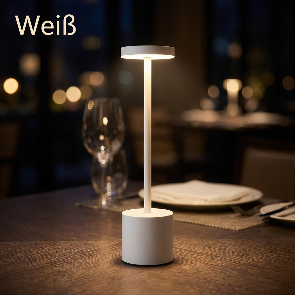 Akku-Tischlampe Variante Weiß - Lifestyle